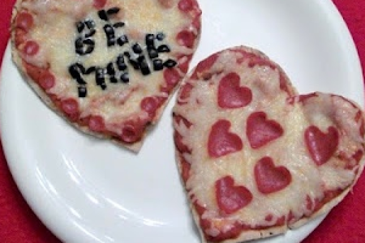 Valentin napi pizza!